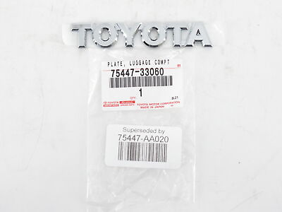 #ad Genuine OEM Toyota 75447 AA020 quot;TOYOTAquot; Trunk Lid Nameplate Emblem 2002 06 Camry $27.57