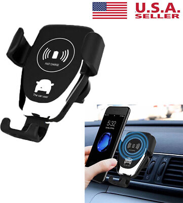 #ad Fast Charging Wireless Charger Car Mount Air Vent Phone Holder For Cell Phone US $8.99