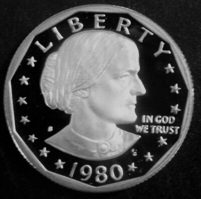 #ad 1980 S Deep Cameo GEM Proof Susan B Anthony US One Dollar from Proof Sets $7.99