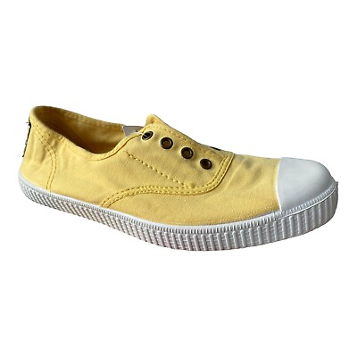 #ad ***NEW*** Victoria Footwear Inglesa Elastico. Color Amarillo. Made in Spain $19.98