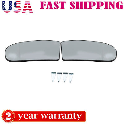 #ad Left amp; Right Side Mirror Glass Heated For 2001 07 Mercedes C amp; E CLASS W211 W203 $25.66