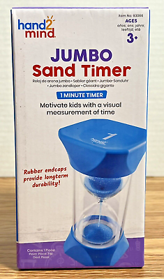#ad Jumbo One Minute Sand Timer Hand 2 Mind Time Management Tool for Kids and Adults $11.99