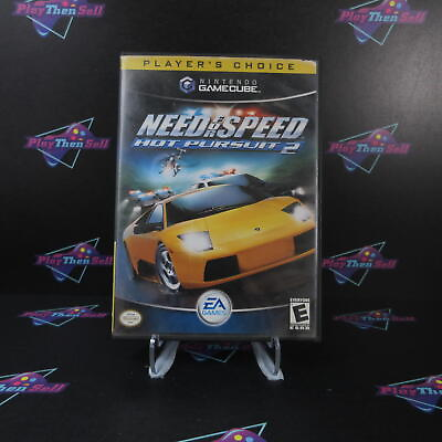 #ad Need for Speed Hot Pursuit 2 Player#x27;s Choice Nintendo Gamecube Game amp; Case $16.95