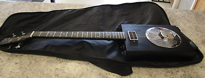 #ad J.N Guitars CASK PUNCHCOAL 4 String Acoustic Electric Resonator Cigar Box Guitar $264.97