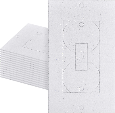 #ad 50 Pcs Wall Plate Insulation Gasket Wall Gasket Replacement Outlet Insulation We $20.99