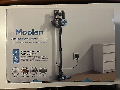#ad Moolan Cordless Vacuum Cleaner 6 1 Rechargeable Stick Powerful Suction $50.00