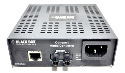 #ad #ad BLACK BOX LHC008A R3 100 MBPS COMPACT MEDIA CONVERTER MM850 100 240VAC $129.20