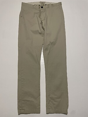 #ad Proper Cloth 34 x 34 Bespoke TESSUTI DI SONDRIO Flex Twill Beige Casual Pants $43.54