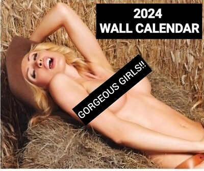 #ad 2024 WALL CALENDAR Hot Babes Sexy Ladies 13 MONTH TWELVE GORGEOUS GIRLS $10.99