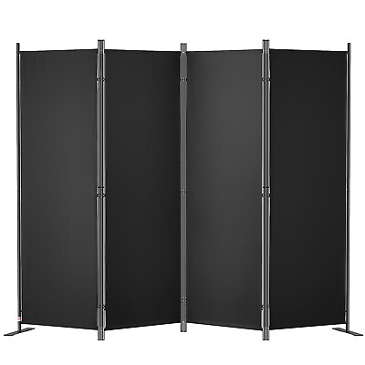 #ad VEVOR Room Divider 4 Panel Folding Privacy Screen 88.2quot;x11.8quot;x67.3quot;Home Black $39.99