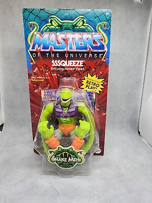 #ad Masters of the Universe Origins Sssqueeze Snake Men MOTU Retro Mattel 2023 New $22.89