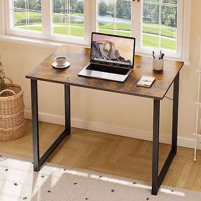 #ad 32 Inch Small Computer Desk for Small Space Modern Simple Style Desk for Living $56.30