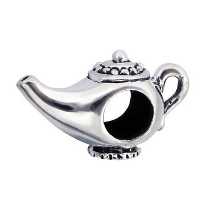 #ad Aladdin Lamp Charm Bead 925 Sterling Silver for Europeans Bracelets $24.00