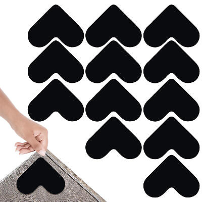#ad Heart shape Anti Slip Rug Grips For Carpeted Floor Reusable Washable Carpet Tape $12.59