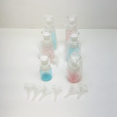 #ad 6Pc Small Plastic Fine Mist Spray Bottles Mini Empty Travel Bottles 3 Sizes $12.55