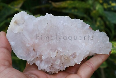 #ad Beautiful White Pink Quartz Cluster Pointed Rough Specimen Healing Stone 350gm $51.60