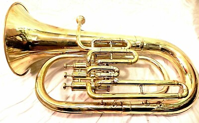 #ad Awesome Sale Sai Musicals Euphonium Brass 3 valve with Case and Mouthpiece $326.27