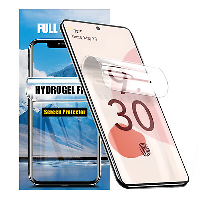 #ad 3 PCS Hydrogel Screen Protector Clear soft Film For Google Pixel 8 7 6 Pro 6A 7A $2.99