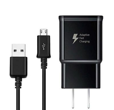 #ad Adaptive Fast Rapid Charger USB Cable For Samsung Galaxy S6 S7 Edge Note 5 BLK $6.99