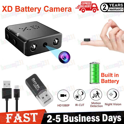 #ad Spy Hidden Mini Camera 1080P HD DVR Wireless Cam Home Security Camera w Battery $16.59