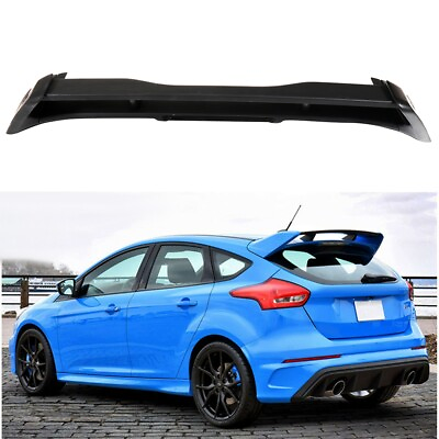 #ad Roof Spoiler Wing Matte Black For 2012 2018 Ford Focus Hatchback RS ABS Style $124.76