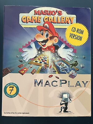 #ad Mario#x27;s Game Gallery Nintendo Mac Macintosh 7 Interplay BOXED RARE $189.95