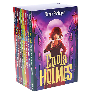 #ad Enola Holmes 9 Books Collection Set By Nancy Springer Ages 9 Paperback $39.99