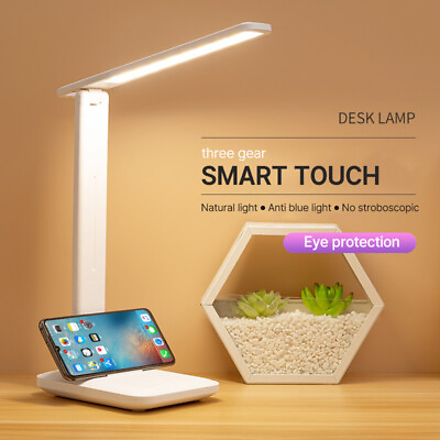 #ad LED Dimmable Desk Light Table Reading Book Lamp Touch Sensor USB Rechargeable US $10.90