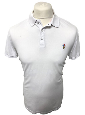 #ad EASY Large White Polo Shirt short sleeved Men#x27;s GBP 6.99