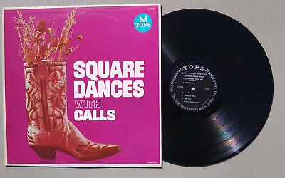 #ad Tex Daniels 33rpm LP Vinyl 12 inch Tops Records #L1725 Square Dances With Calls $15.99