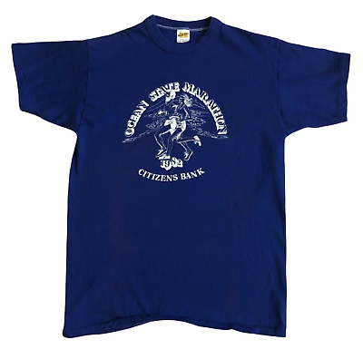 #ad Ocean State Marathon Rhode Island 1982 Russell Athletic Vintage Running T Shirt $59.99