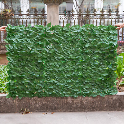 #ad 50CM*1M Artificial Hedge Ivy Leaf Garden Fence Wall Cover Privacy Screen Balcony $13.29
