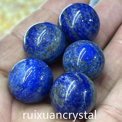 #ad 5pc Natural Lapis Lazuli Quartz Sphere Crystal Ball Reiki Healing 20mm $13.59