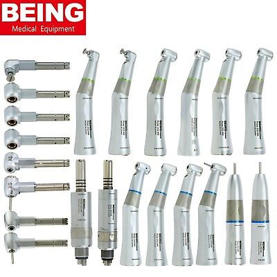 #ad BEING Dental Fiber Optic Low Speed Handpiece 16:1 4:1 1:1 Contra Angle fit KAVO $152.99
