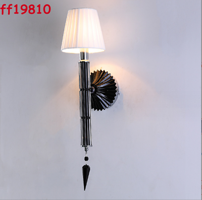 #ad Modern Wall Lamp Crystal Mirror Front Light Bedroom Makeup Wall Lighting Fixture $164.68