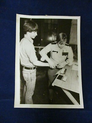 #ad Glossy Press Photo Vintage MCI mock incarceration of Voke students Concord MA $17.00