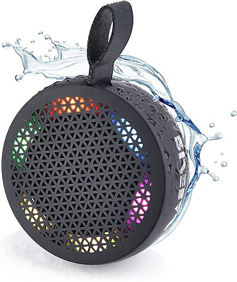 #ad Portable Mini Bluetooth Speaker Waterproof Shower LED Light Hiking Biking Camp $7.99