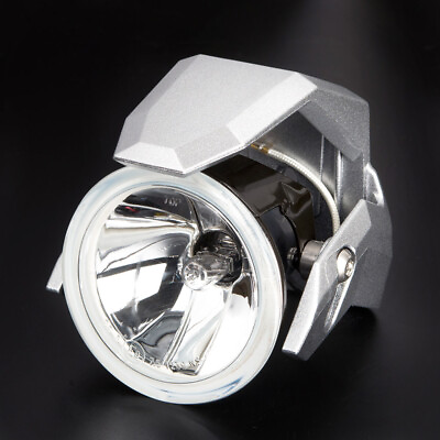 #ad fog lamp fork mounted halogen H3 12V 55W ECE silver shield x1PCE for Aprilia BMW $62.28