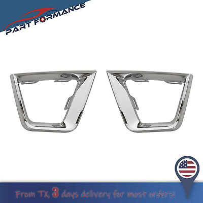 #ad Pair Front Turn Signal Bezel Grille Side Trim Chrome for 2019 2022 Jeep Renegade $16.19