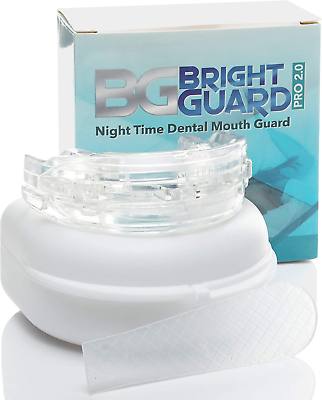 #ad Bright Guard 2.0 Adjustable Night Sleep Aid Bruxism Mouthpiece Mouth Guard $70.99