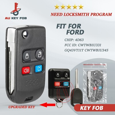 #ad #ad Upgraded Car Key Fob Keyless Entry Remote fits Ford Lincoln Mercury Mazda 4B $14.12