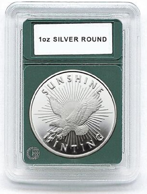 #ad 6 Slabs Coin World Premier Holders 39mm For 1 oz. Silver Rounds 2 Packs Storage $18.90