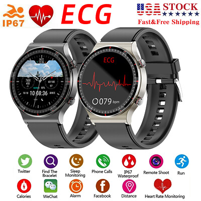 #ad Smart Watch ECG Heart Rate Blood Oxygen Sleep Health Monitor Activity Tracker US $51.29
