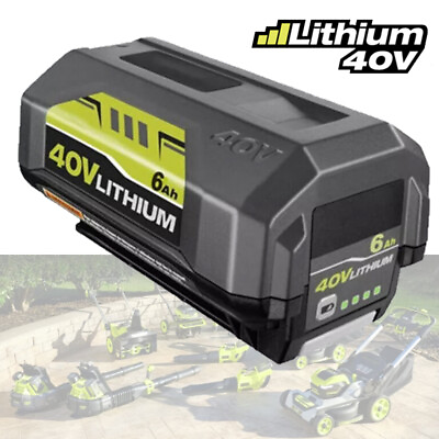 #ad 6.0Ah Battery For Ryobi 40 Volt Lithium ion Battery High Capacity OP4050 OP40602 $46.99