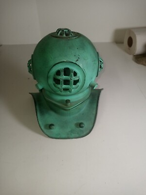 #ad Vintage Metal Diver Helmet 8quot; decoration home decor $245.69