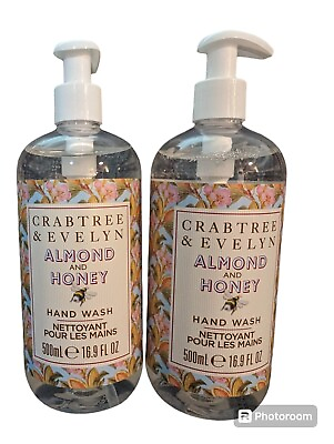 #ad Crabtree amp; Evelyn Almond amp; Honey Hand Wash 2 Bottles 16.9 fl oz each NEW $25.95