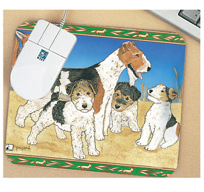 #ad Fox Terrier Wire Mouse Pad $14.95