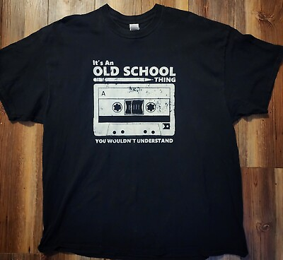 #ad Cassette Tape It#x27;s A Old School Thing You Wouldn#x27;t Understand DJ deejay T Shirt $9.95