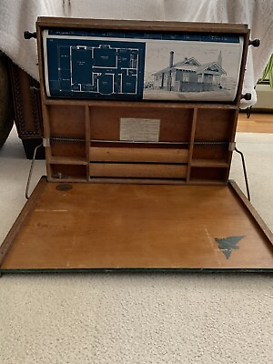 #ad Antique 1913 The Chautauqua Industrial Art Desk by Lewis E. Myers amp; Co $150.00