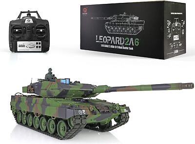 #ad Heng Long German Leopard 2A6 RC Remote Tank 2.4Ghz 1 16 Scale with Steel Gearbox $159.95